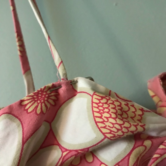 [Vintage] Windsor Floral Sheath Sundress Tie Back - Picture 5 of 8